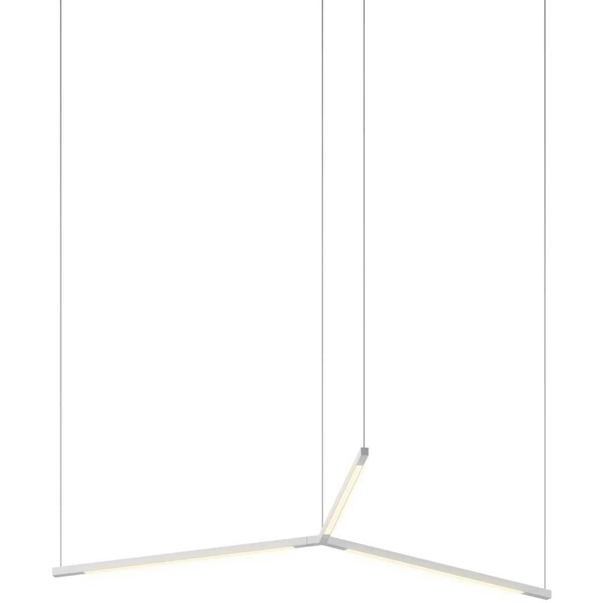 Koncept ZBP-16-TR-SW-SIL-CNP Z-Bar LED 27.3 inch Silver Pendant Ceiling Light, Trio